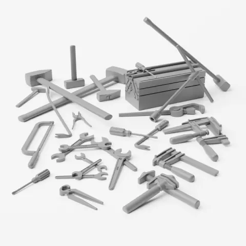 Workshop tools pack - 28 tools in 1/35 scale by ScaleHQ