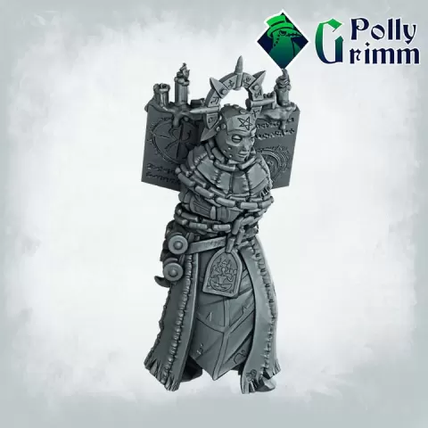 Sermon In Blood. Unholly daughter, cursed nun. Fantasy and historic miniatures for tabletop games. by PollyGrimm