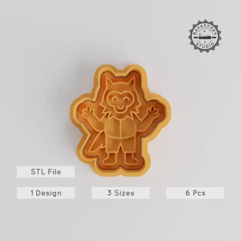 Werewolf Shape Cutter & Stamp Set, Perfect for Cookies & Fondant, 6 Piece Collection, Halloween Theme, Includes S/M/L Sizes PRODUCT_5655
