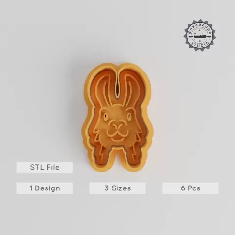 Llama Cookie Cutter & Stamp Set, 3 Sizes, 6 Pieces, Animal Theme for Cookies & Fondant, Cute Wildlife Design PRODUCT_5565