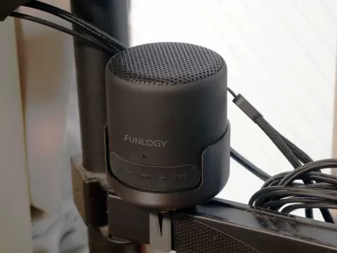 FUNLOGY Portable Mini BTスピーカー モニターアーム取付ホルダー