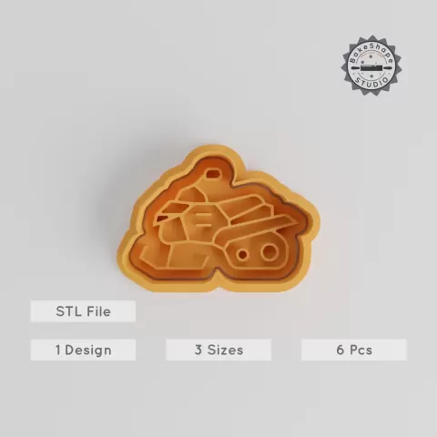 Snow Sled Shape Cutter & Stamp Set, Perfect for Cookies & Fondant, 3 Sizes, Winter Transport Design PRODUCT_5412