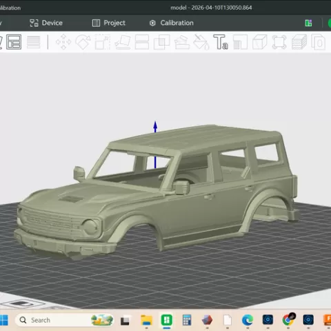 2025 ford bronco retro edition , scale model, hollow shell body, rc trucks, crawlers, scale trail builds etc, resin or FDM