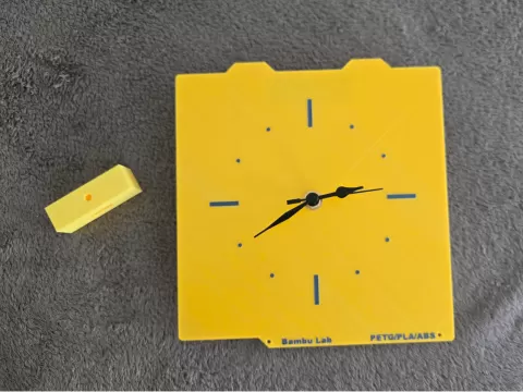 Bambu PEI Platte - Wanduhr