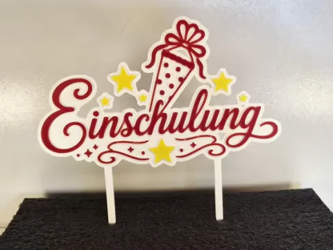 caketopper Einschulung