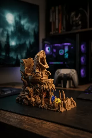 Toilet Monster Dice Tower