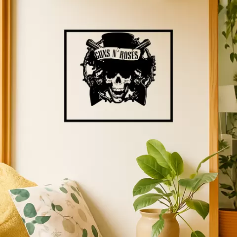 Guns N' Roses Guns N Roses Guns N Roses Logo Wall Art Framed