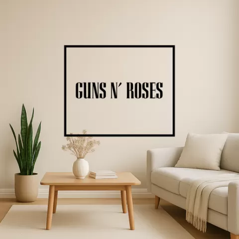 Guns N' Roses Guns N Roses Guns N Roses Logo Wall Art Framed