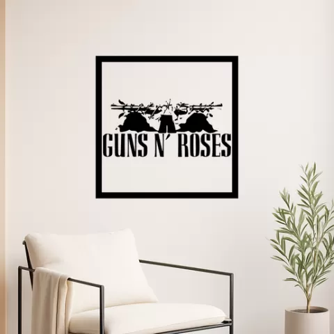 Guns N' Roses Guns N Roses Guns N Roses Logo Wall Art Framed