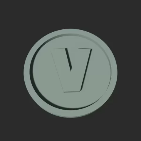 V Disc – 3D Printable Game Token