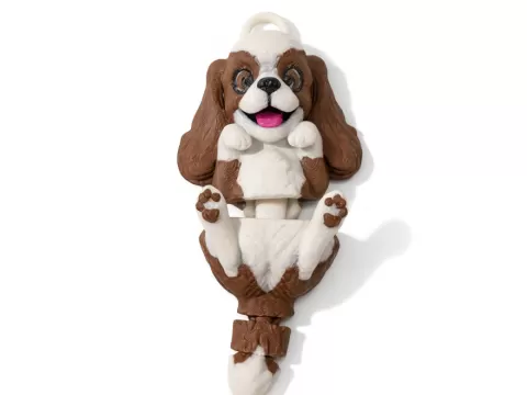 cavalier king charles spaniel keyring or bag charm