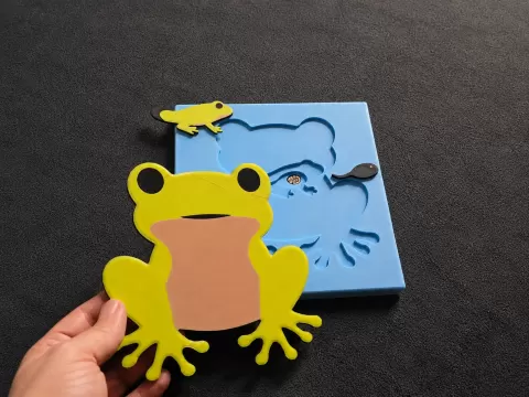 Frog Life Cycle Layered Puzzle