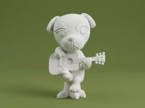 K.K. Slider Animal Crossing 3D Model