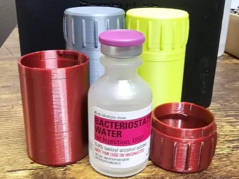 Twist-Lock Container-Fits 30ml Bac Water Vials