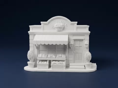 Greengrocer Shop 3D Model
