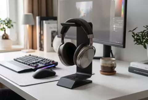 "Delta" Headphone Stand – Stealth Look