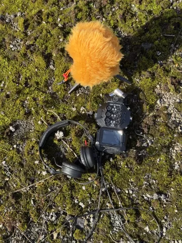 Round Blimp Ball Gag for Small lapel mic.