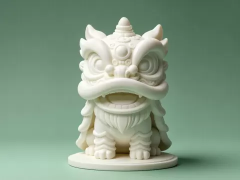 醒狮 摆件