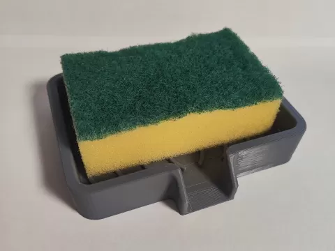Self-Draining Sponge Holder | Wave Drip Tray