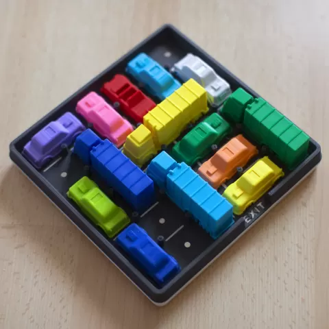 Rush hour logical game with cars