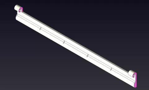 rail for clothespins