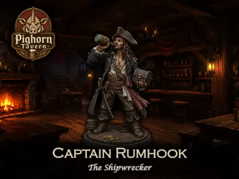 0.2 Pighorn Tavern Captain 28mm 32mm miniature
