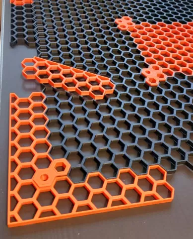 Honeycomb wall standard rectangular border
