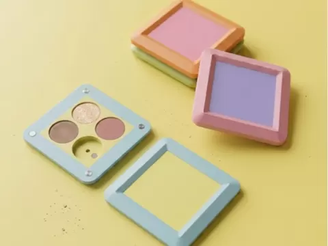 Magnetic stackable eyeshadow palette