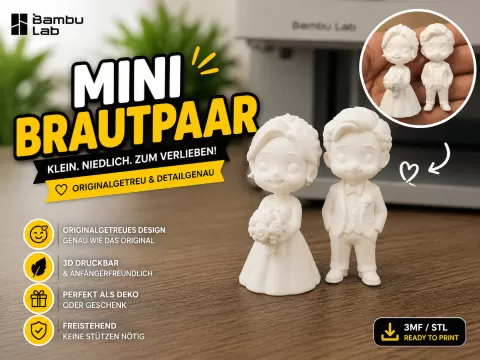 Mini Brautpaar (für Torten zb)