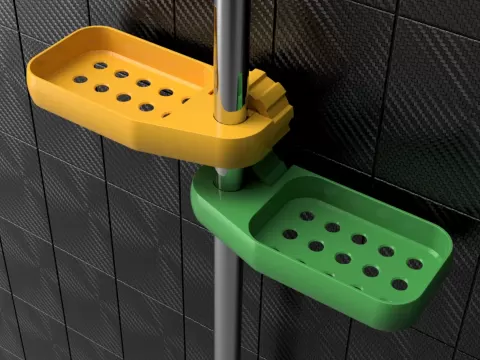 Sturdy soap and shampoo dish for your shower