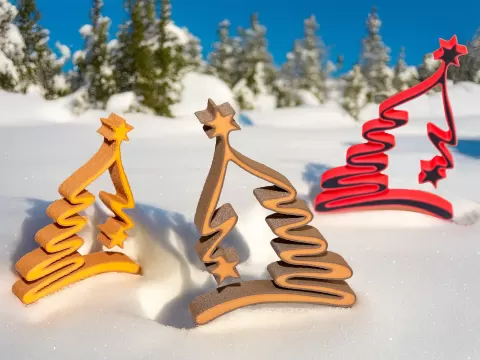 Carved Christmas Tree