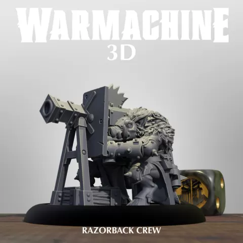 Warmachine Thornfall Alliance Razorback Crew by WARMACHINE 3D