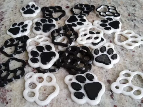 Collar Huella de Perrito No AMS (2 Versiones)