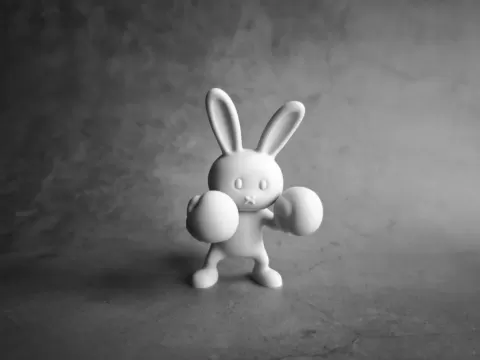 Boxing Bunny - Desk Decoration Toy