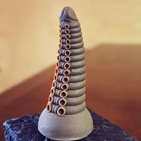 Tentacle fantasy Dildo stl - a fantasy pritnable penis dick cock by Mary