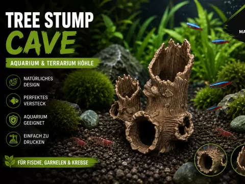 Aquarium Höhle "Tree Stump Cave"