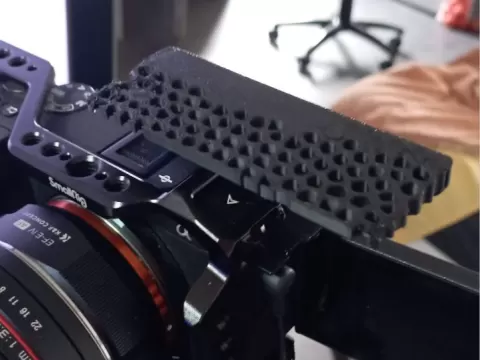 Microphone holder for camera hotshoe