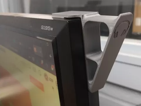 headphone stand -- Monitor Mounted