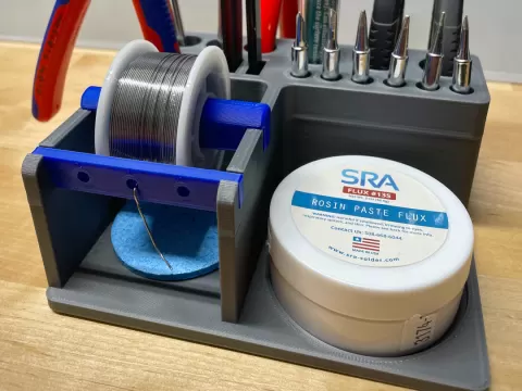 Pro Solder Station: Spool Holder & Tip Dock