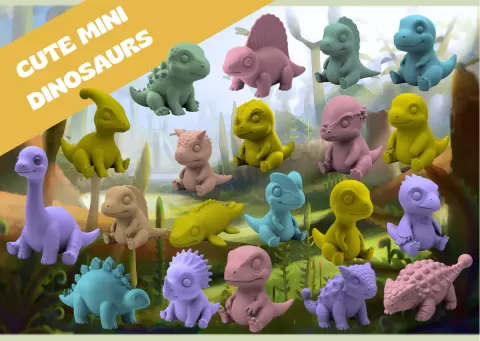 Cute Mini Dinosaurs