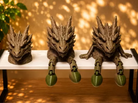 Dragon Articulated,flexy Mini Figurine