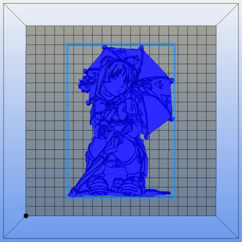 bas-relief-anime-for-life-rain-frog-girl-2-bois by Bonnet Sebastien