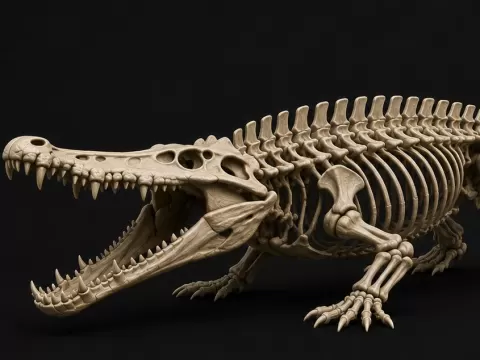 arcosuchus / Crocodile Skeleton