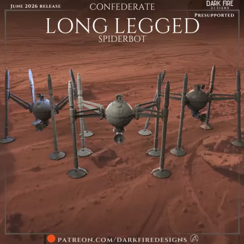 Long Legged Spider Bot by Dark Fire Designs