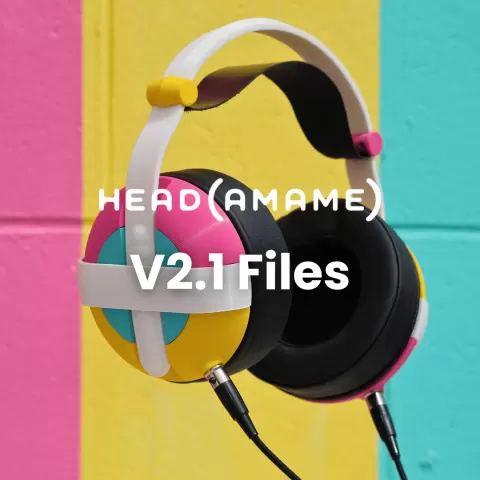 head(amame) V2.1 - 3D Printable Hi-Fi Headphones