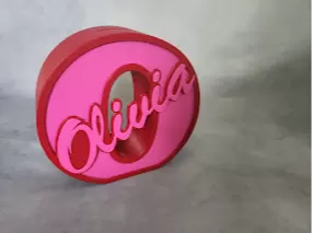 Piggy bank letter O