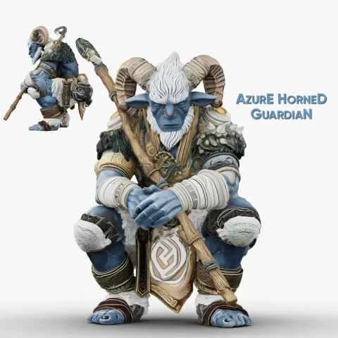 Azure Horned Guardian