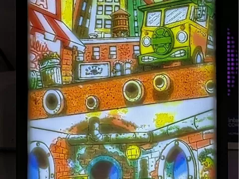 TMNT City and Sewer Scene Litho