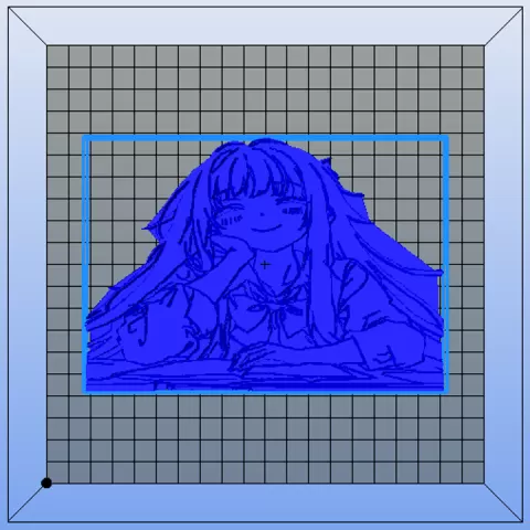 bas-relief-study-anime-believe-in-u-fanart-girl-4-bois by Bonnet Sebastien