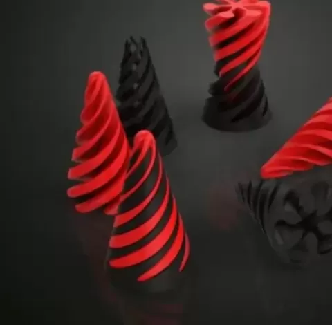 Cone figet spiral spinner